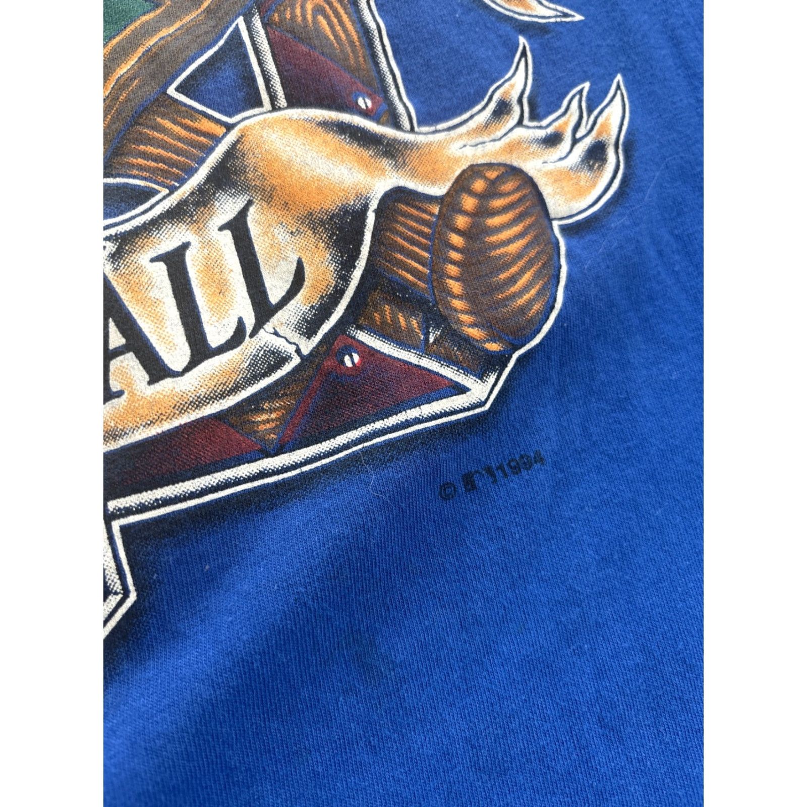 Logo 7 VINTAGE Texas Rangers MLB Baseball T Shirt Mens XXL Log 7 USA Blue 1994 Crew Neck Short Sleeve Shirt Size US XXL / EU 58 / 5 - 3 Thumbnail