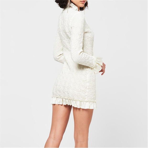 Alexander Wang o1g2r1mq0824 Smocked Ruffle Mini Dress in White Size S / US 4 / IT 40 - 4 Thumbnail