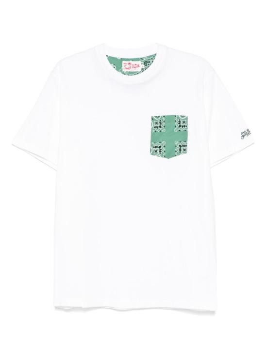 Tシャツ・カットソー MC2 SAINT BARTH Men T Shirts POT0001 05283H Green On sale T-Shirt MC2 Saint Barth Printed Green | VeltroniUomo