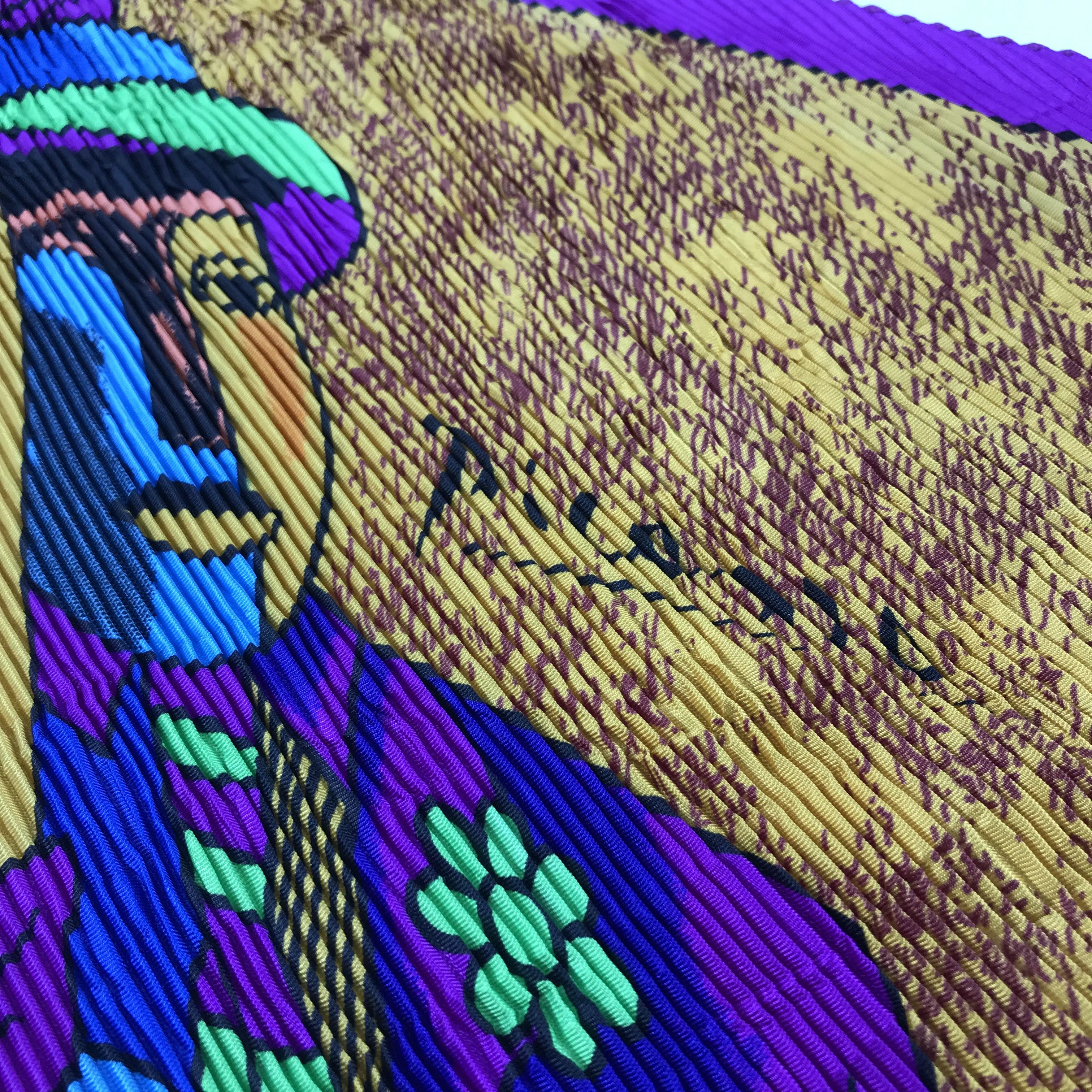 Vintage Picasso Pleats Scarf M175 Size ONE SIZE - 4 Thumbnail
