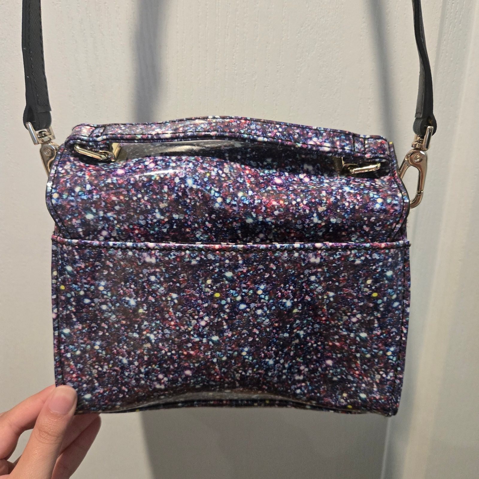 Betsey Johnson Betsey Johnson Blaney Embossed Satchel Crossbody purple Size ONE SIZE - 5 Thumbnail