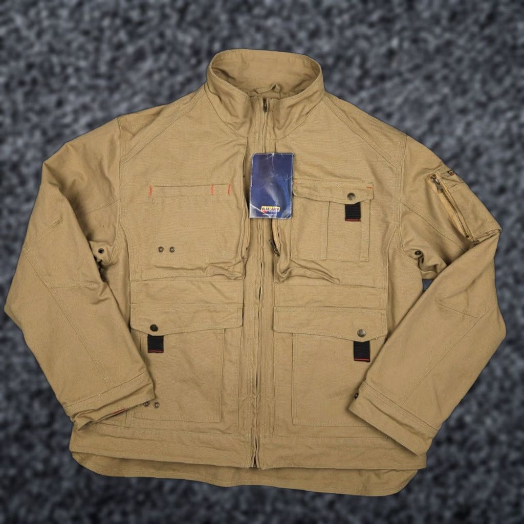 Vintage BLAKLADER Brawny Canvas Jacket Men 2XL Brown Heavy Duty Zip Pockets NWT Size US XXL / EU 58 / 5 - 1 Thumbnail