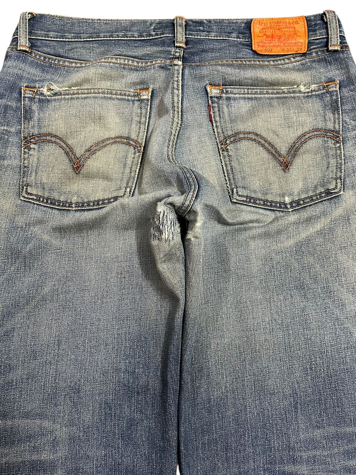 Levi's Vintage Levis 502 Blue Wash Style Loose Jeans Size US 34 / EU 50 - 5 Thumbnail