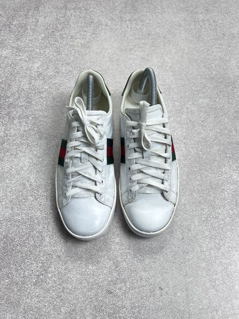 Gucci × Vintage Vintage Gucci GG Ace Low Leather Sneakers Y2K 38 Size US 5.5 / EU 38 - 4 Thumbnail