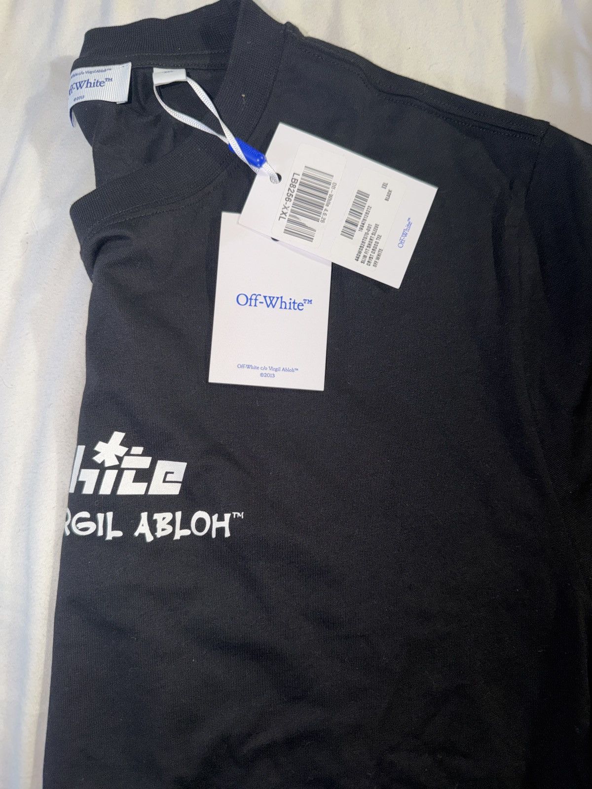 Off-White Off-White c/o Virgil Abloh Black Slim Fit T-Shirt Size US XXL / EU 58 / 5 - 10 Thumbnail