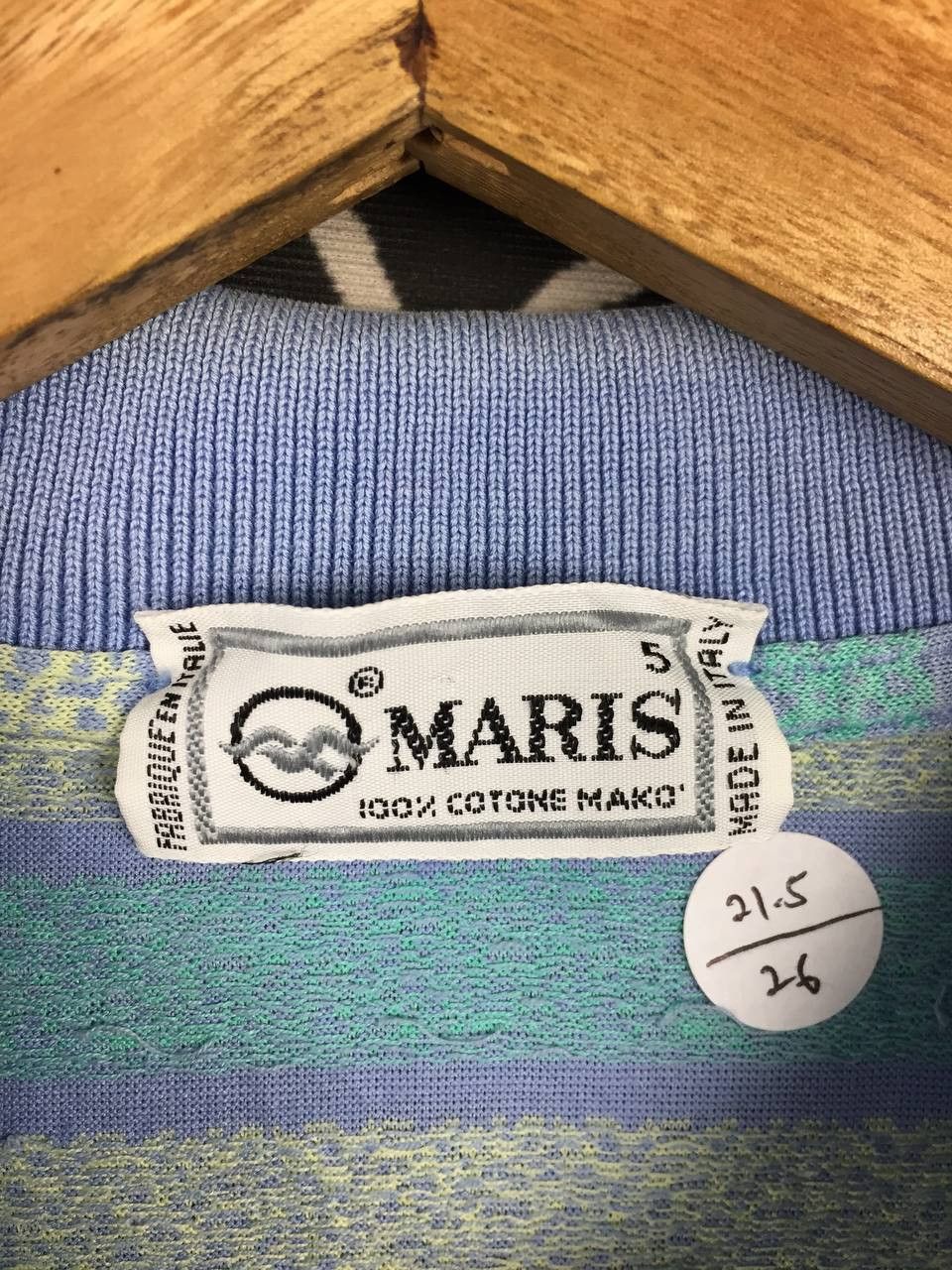 Vintage Vtg 90s Maris Made In Italy Mako Cotton Striped Polo Shirt Size US L / EU 52-54 / 3 - 13 Thumbnail