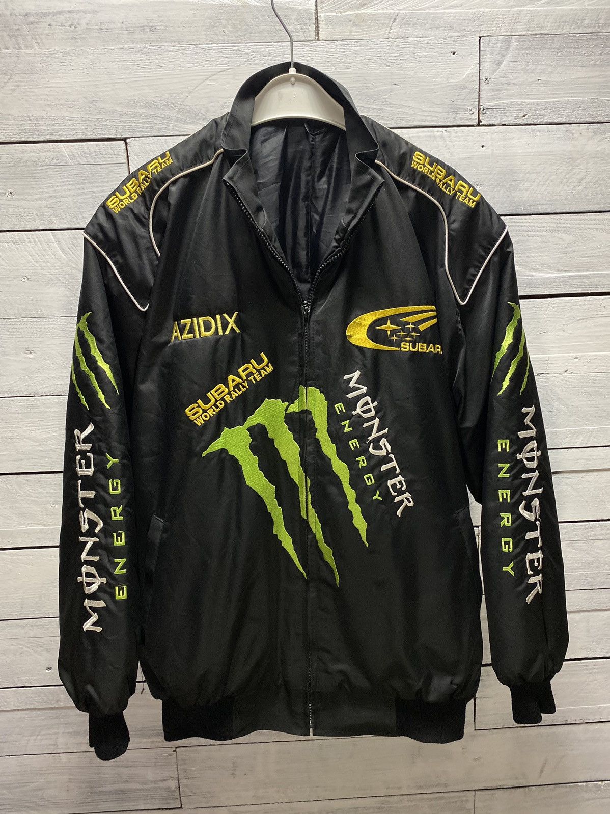 Japanese Brand × Racing × Vintage 1990s SUBARU x MONSTER Japanese Brand × Racing × Vintage 1990s SUBARU x MONSTER