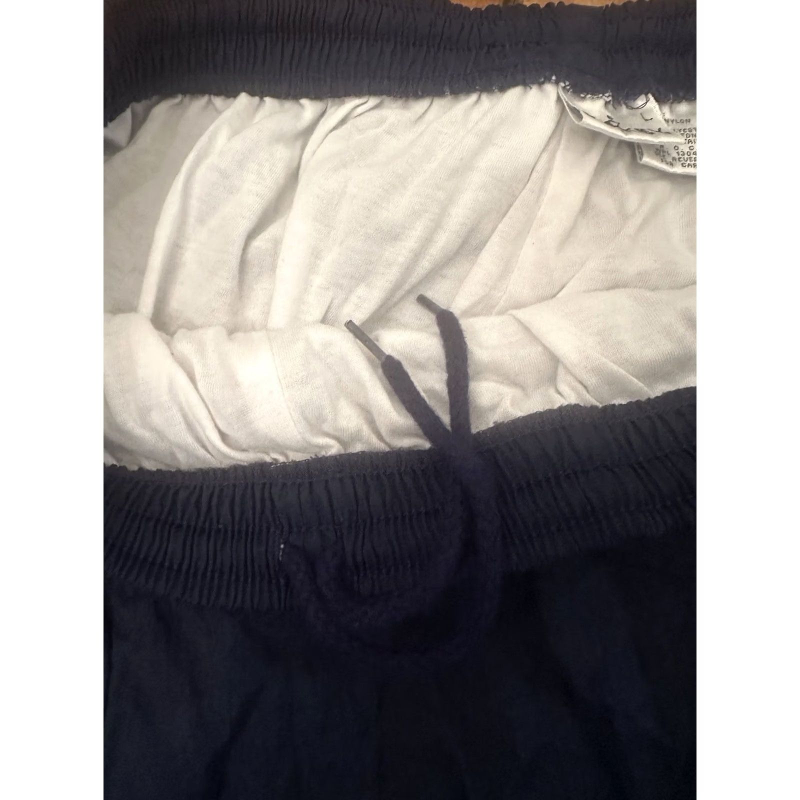 Jockey VINTAGE XL Jockey Windbreaker Pants Navy Blue Elastic Waist Pockets Ankle Zip Unisex Adults Size 40" / US 18 - 4 Thumbnail