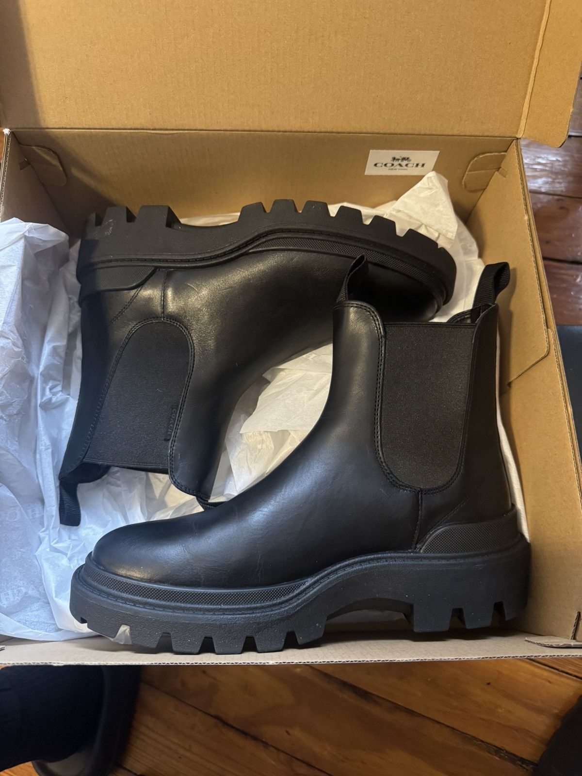 Coach Mens Coach Boots ‘Collin boot’ Size US 7.5 / EU 40-41 - 6 Thumbnail