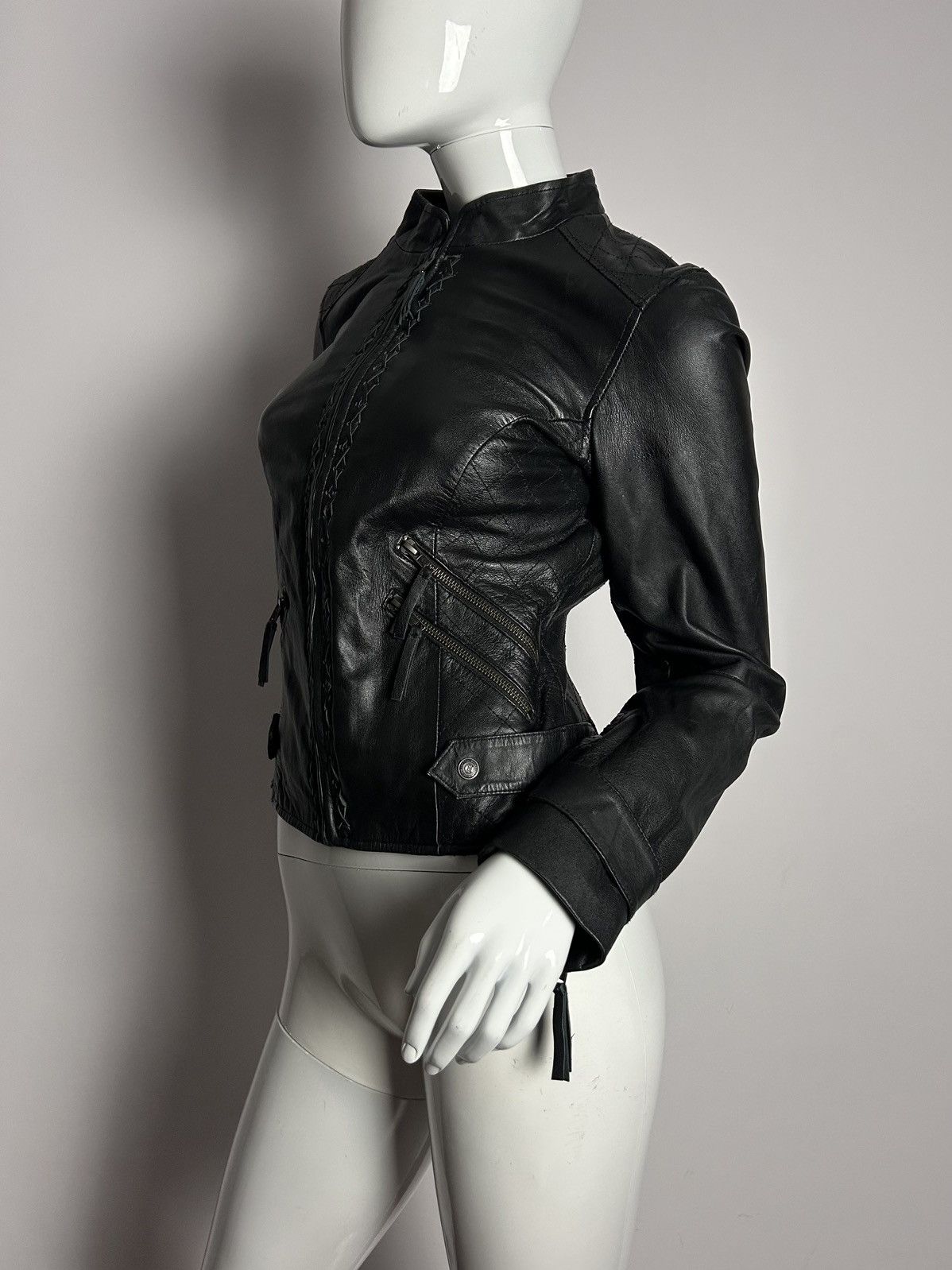 Other Insane vintage leather biker jacket Size M / US 6-8 / IT 42-44 - 2 Thumbnail
