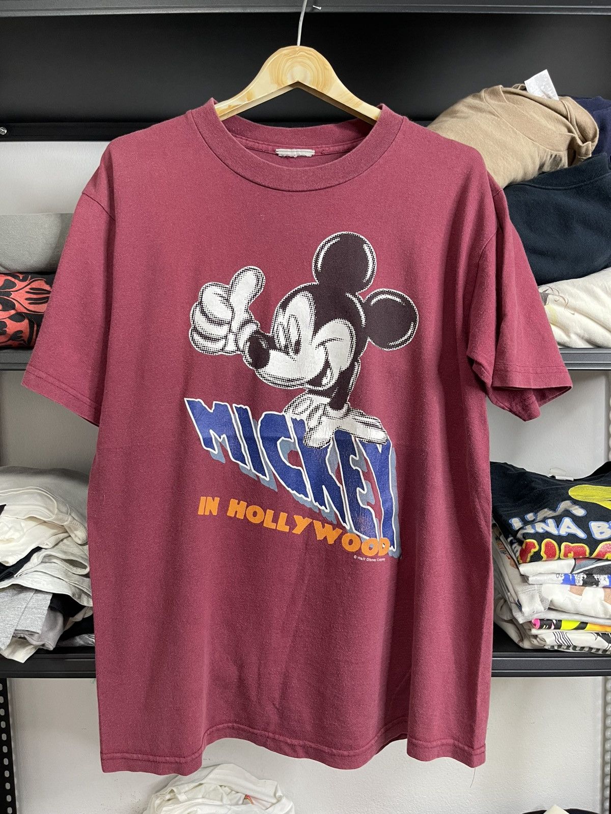 Disney VINTAGE DISNEY Mickey In Hollywood Pop Art Graphic Tee 90s Size US XL / EU 56 / 4 - 1 Thumbnail