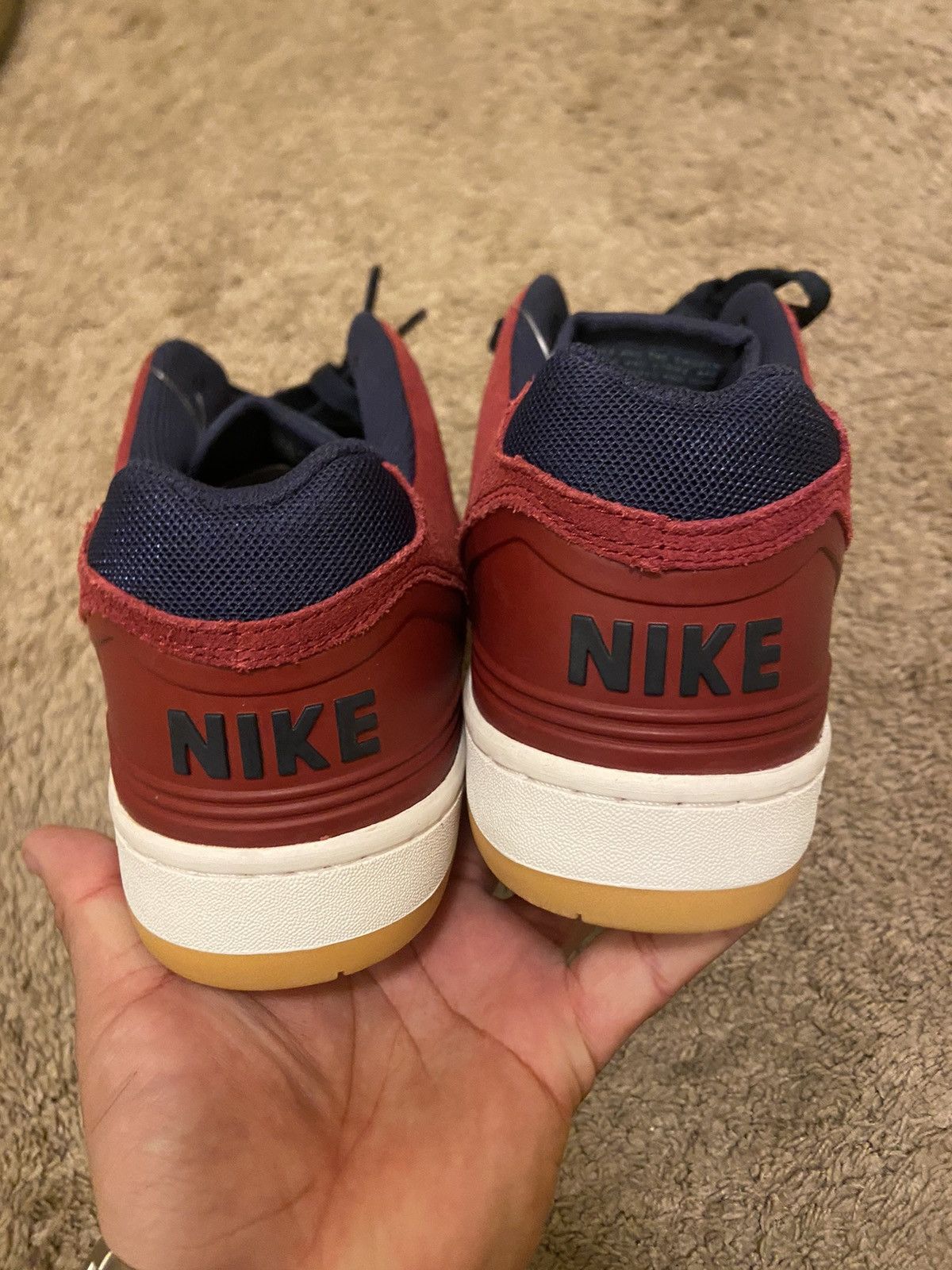 Nike Nike SB Air Force 2 Low Team Red Obsidian Shoes size 9.5 Size US 9.5 / EU 42-43 - 4 Thumbnail