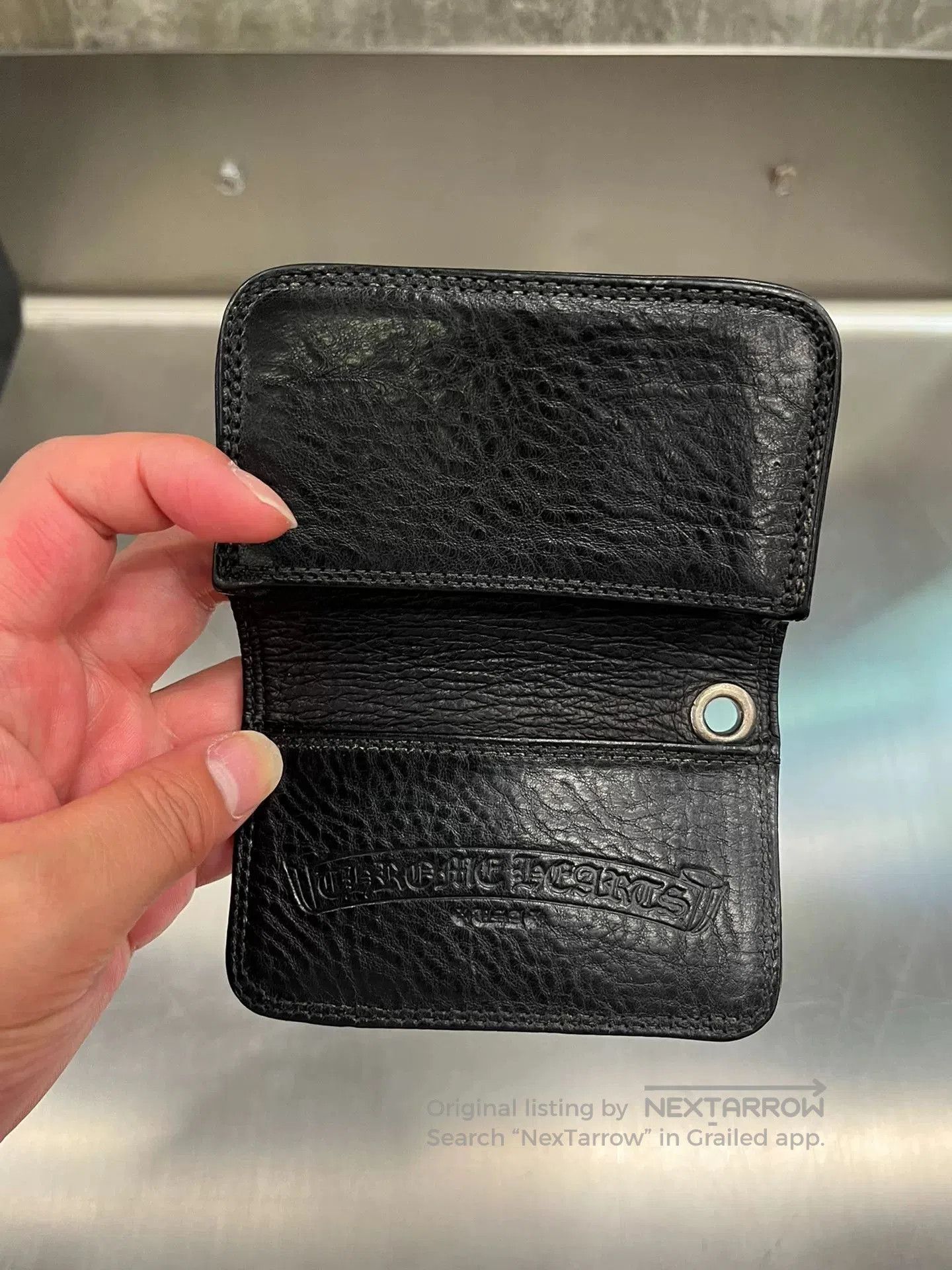 Chrome Hearts Chrome Hearts Black Scroll Silver Cardholder. Size ONE SIZE - 4 Thumbnail