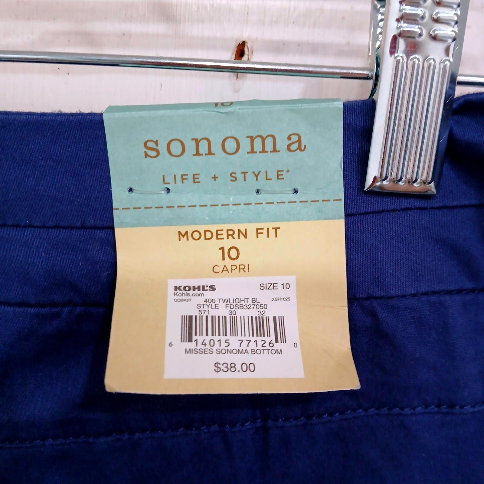 Sonoma Sonoma Life + Style Modern Capri Pants Size 10 Periwinkle Size 32" / US 10 / IT 46 - 8 Thumbnail