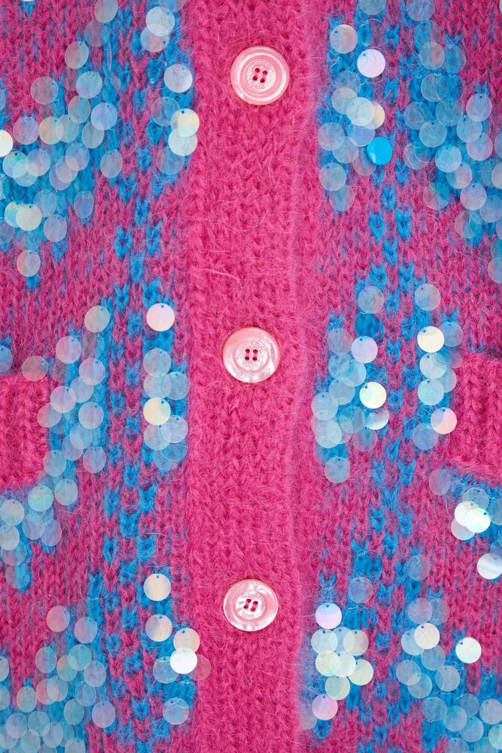 Gucci o1y0925 Cardigan in Fuchsia/Blue Size XS / US 0-2 / IT 36-38 - 4 Thumbnail