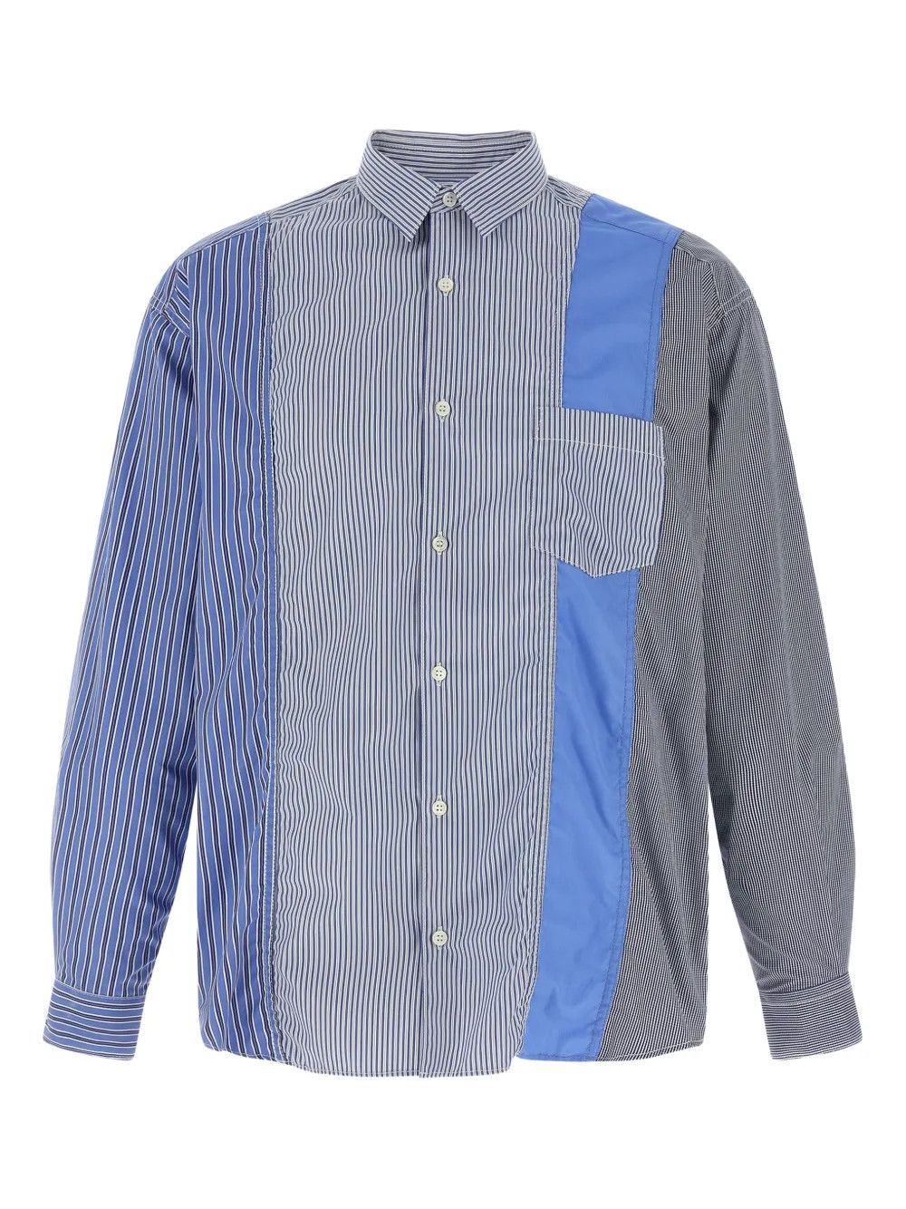 Comme des Garcons Homme o1tko10326 Reconstructed Stripe Shirt in Multicolor Size US S / EU 44-46 / 1 - 1 Thumbnail