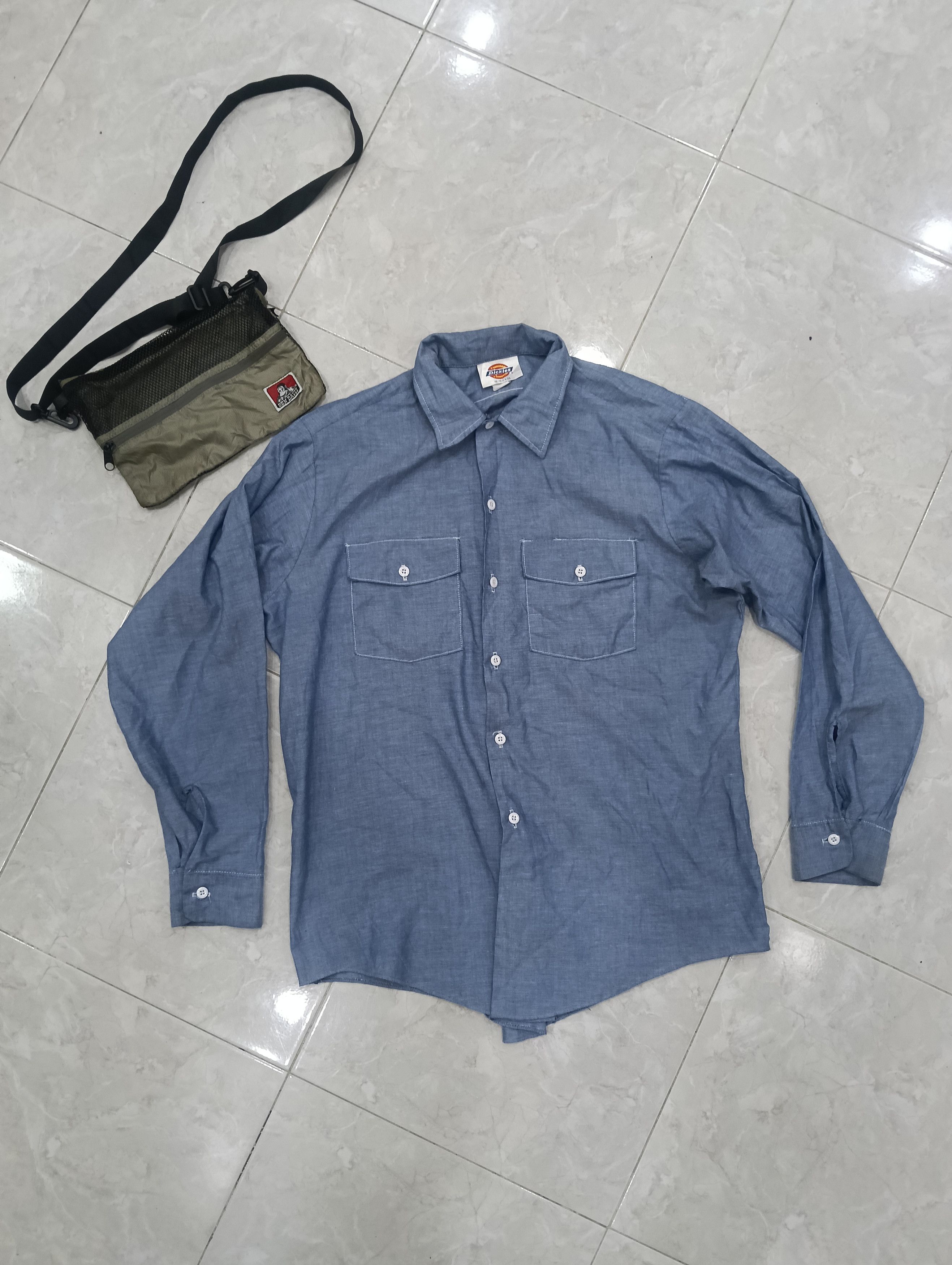 Dickies Vintage Rare Dickies Chambray Size US XL / EU 56 / 4 - 1 Thumbnail
