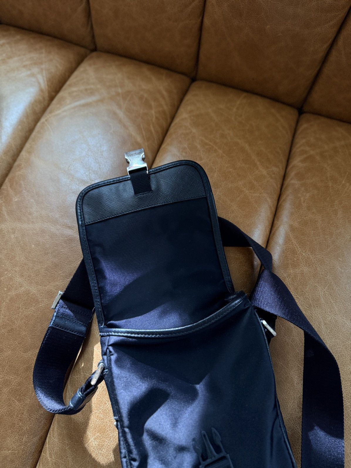 Prada Black Nylon Crossbody Bag Size ONE SIZE - 7 Thumbnail