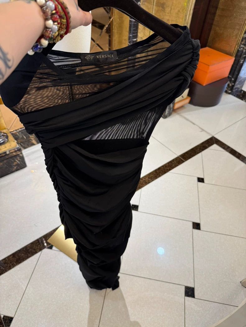 Versace Versace Mesh pleated dress Size M / US 6-8 / IT 42-44 - 8 Thumbnail