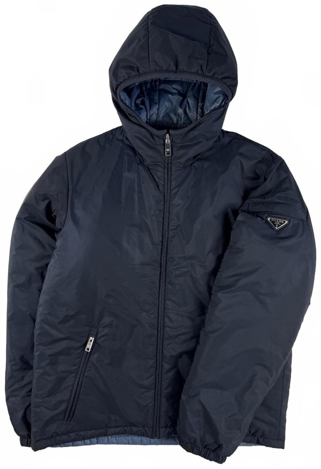 Prada Prada Milano Nylon Reversible Navy Blue Puffer Jacket Medium Size US M / EU 48-50 / 2 - 1 Thumbnail