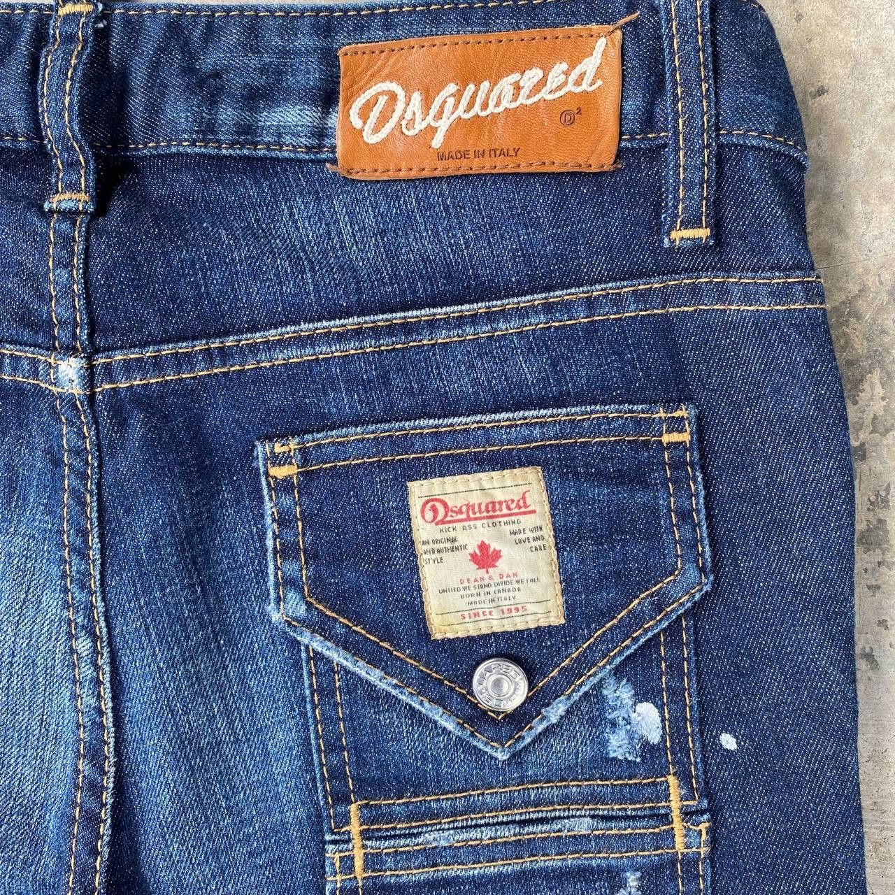 Dsquared2 DSQUARED2 DISTRESSED PAINTED JEAN SIZE 36 MADE IN ITALY Size 30" / US 8 / IT 44 - 8 Thumbnail