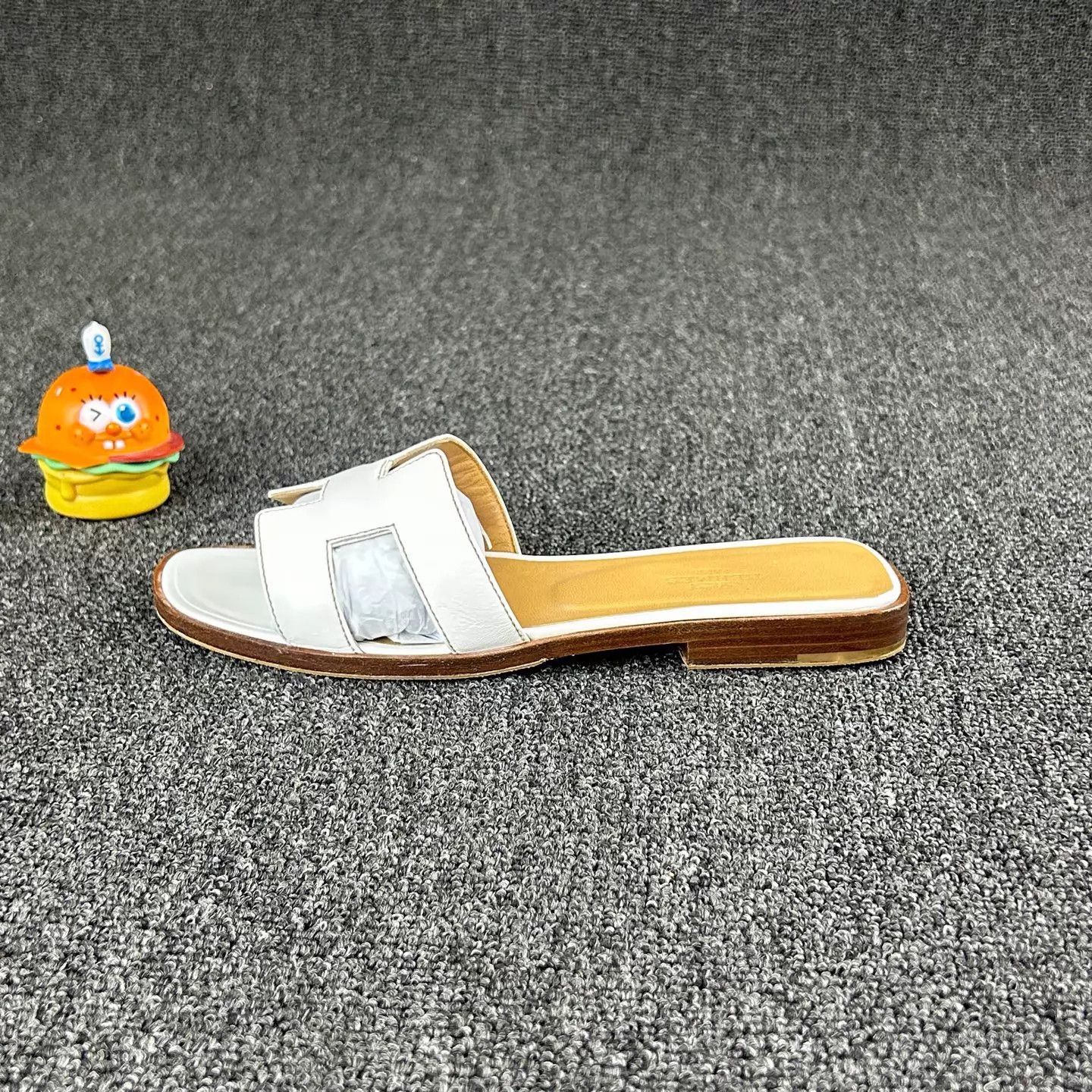 Hermes Hermes White Classic H Slide 36 Size US 5.5 / IT 35.5 - 3 Thumbnail