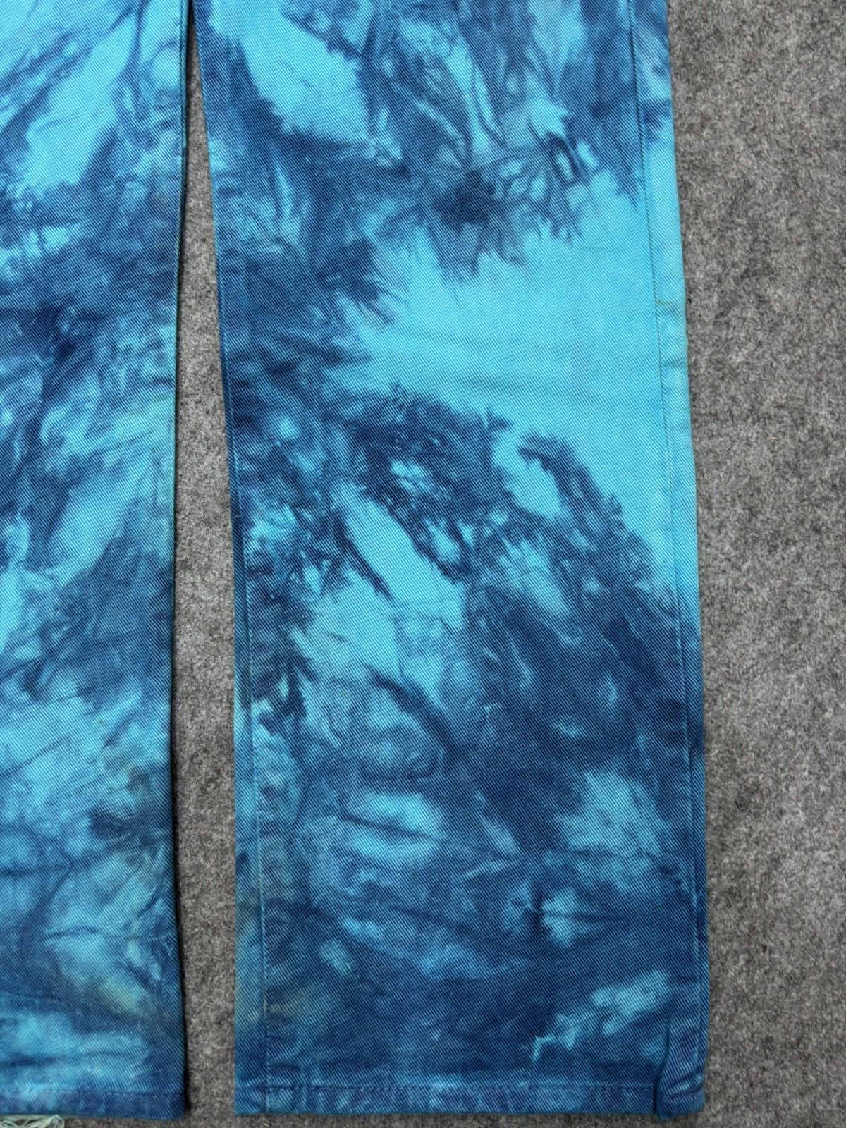 Designer 💥Vintage GO WEST Very Rare Tye Dye Sick Floral Denim F674 Size US 31 - 7 Thumbnail