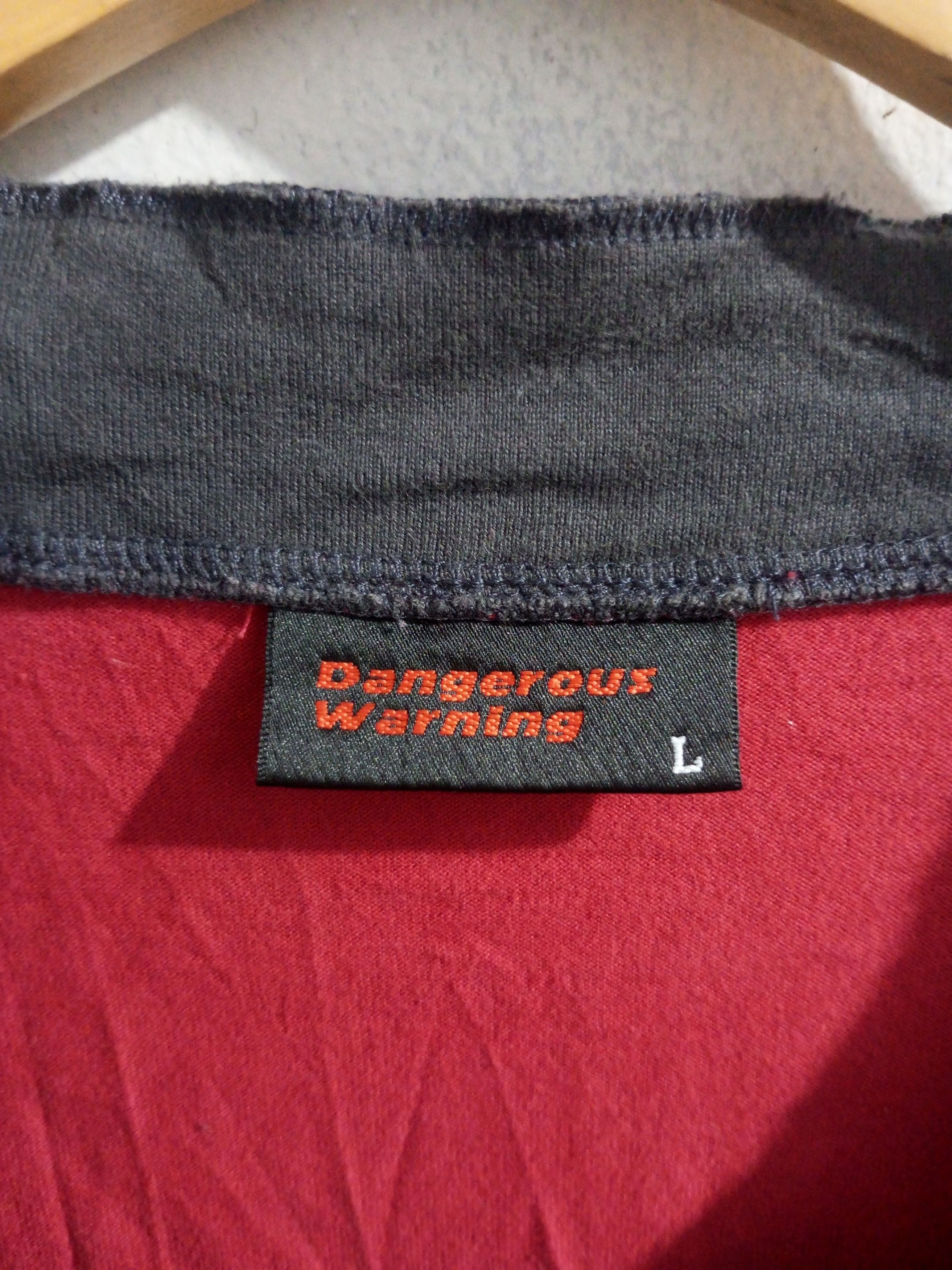 Hysteric Glamour Vintage Dangerous warning double layer poem rope t shirt Size US L / EU 52-54 / 3 - 12 Thumbnail