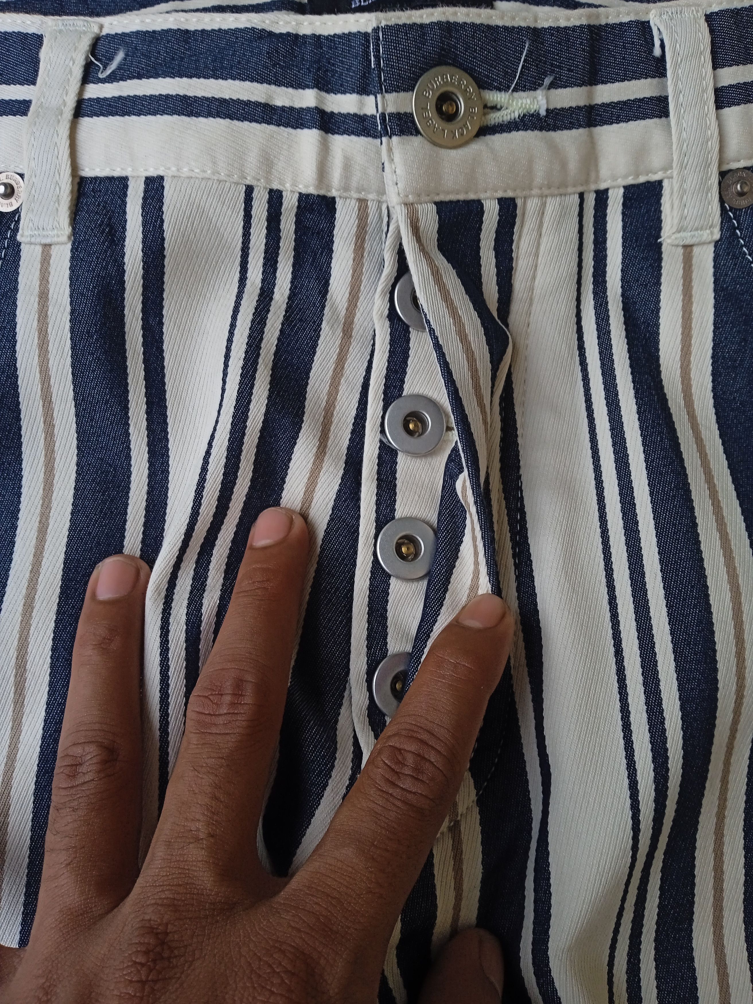 Burberry Burberry Black Label Striped Pants Size US 30 / EU 46 - 6 Thumbnail