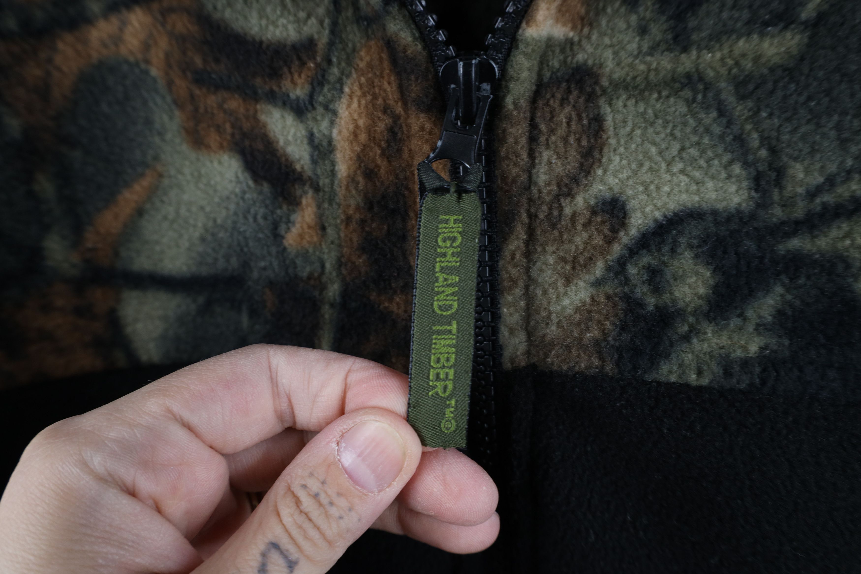 Vintage Vintage 90s Y2K Streetwear Camouflage Fleece Jacket Coat Size US L / EU 52-54 / 3 - 9 Thumbnail