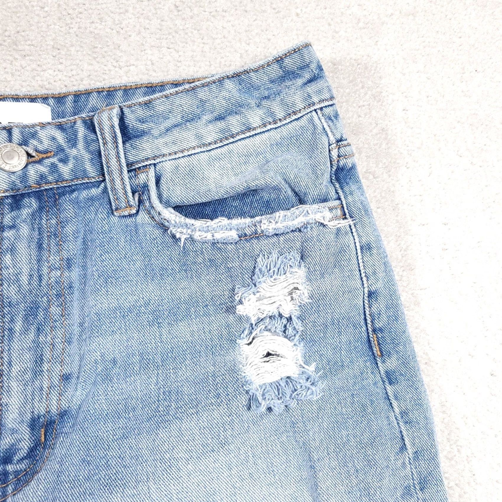 Denime Vervet Jeans Ankle Skinny Fit Women's Size 29 Distressed Denim Destroyed Modern Hipster Size 29" - 5 Thumbnail