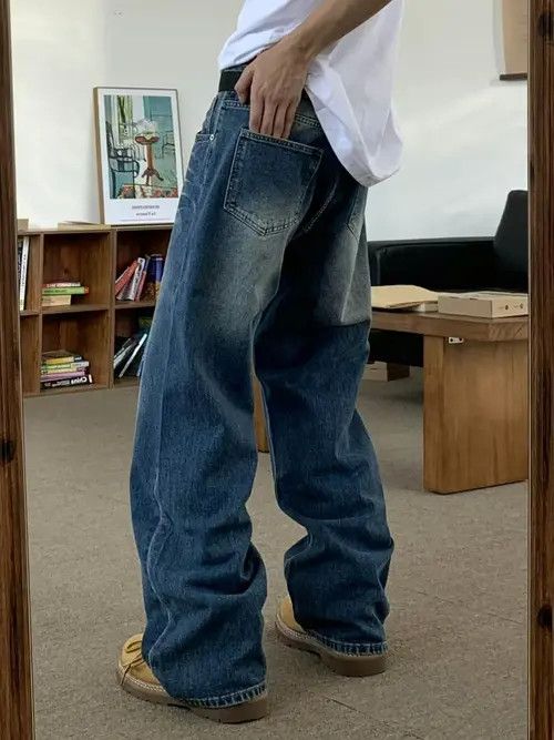 Designer × Vintage baggy faded skate hiphop y2k jeans Size US 32 / EU 48 - 2 Thumbnail