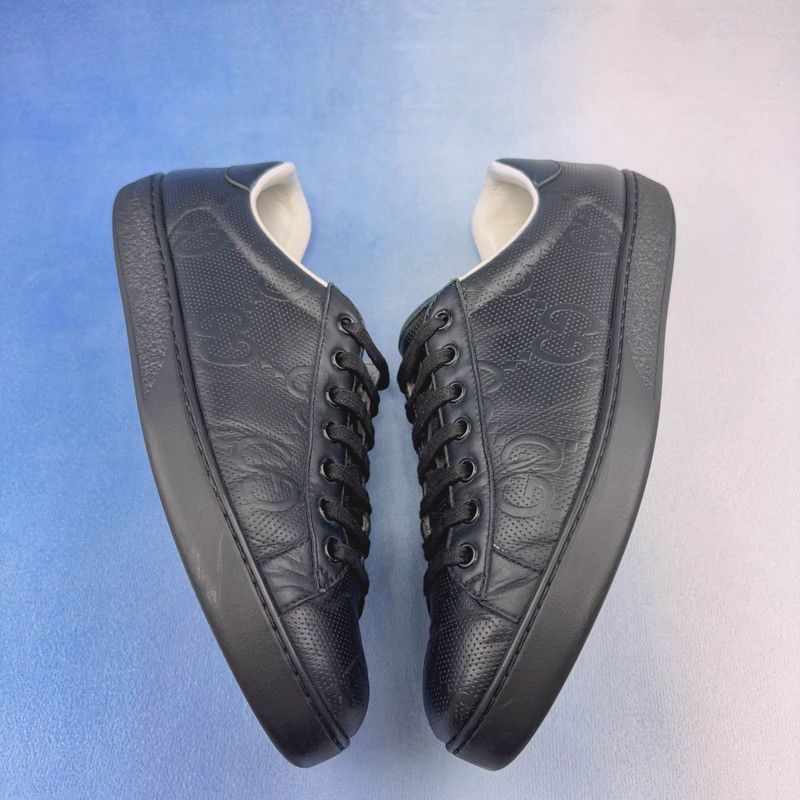Gucci Gucci Ace GG Logo Low-Top Sneakers - Size US 7.5 / EU 40-41 - 6 Thumbnail