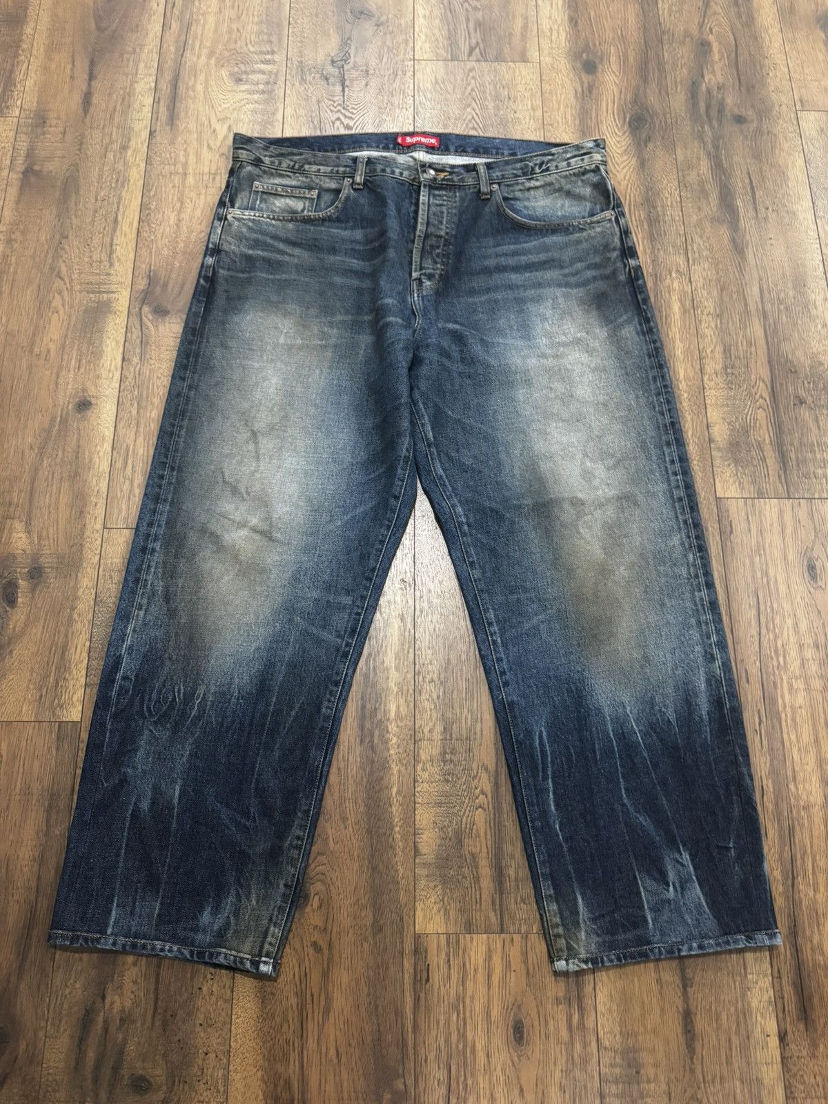 Supreme Supreme Distressed Loose Fit Selvedge Jean FW23
