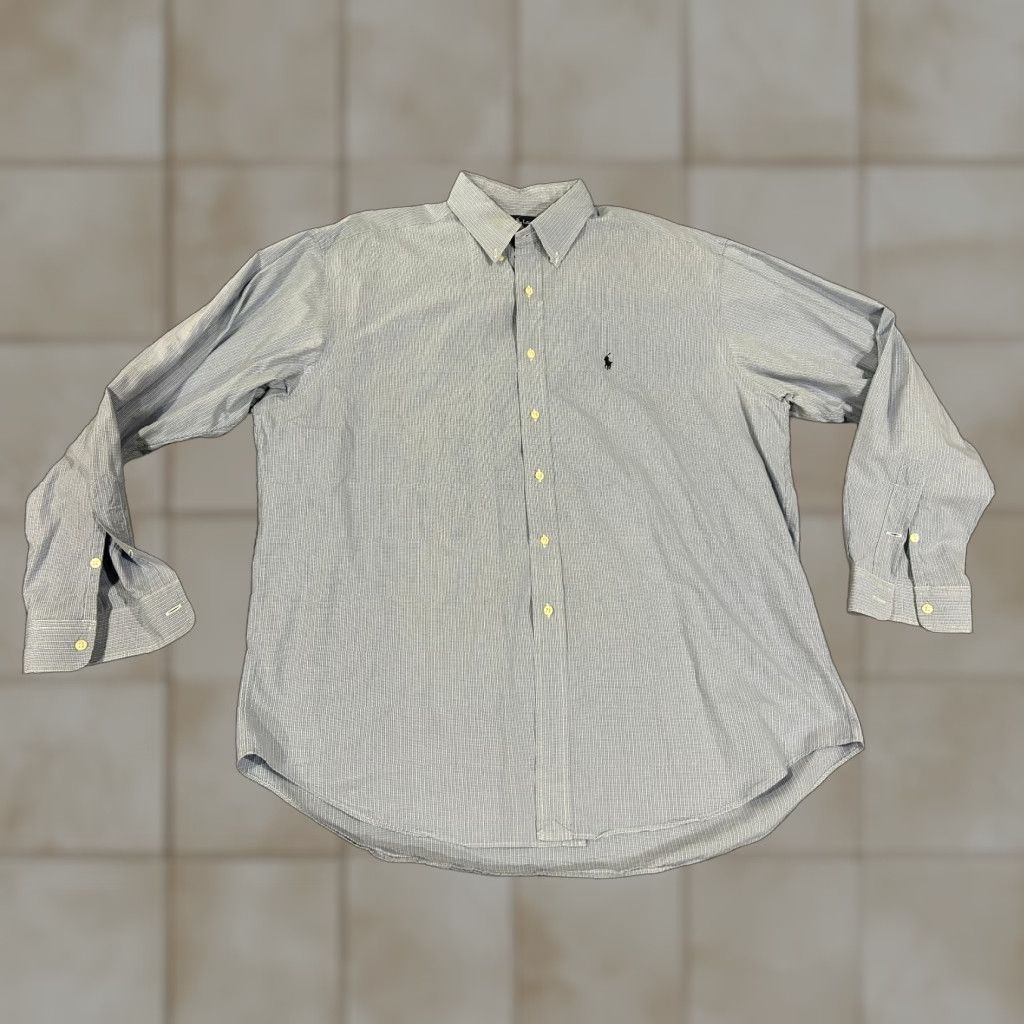 Ralph Lauren Ralph Lauren Shirt Mens XL Blue Blake Micro Check Classic Cotton Button Up Size US S / EU 44-46 / 1 - 1 Thumbnail