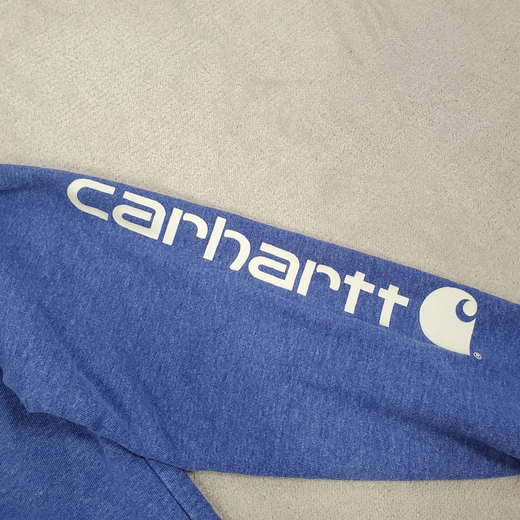 Carhartt Carhartt Hoodie Mens Small Blue Sweatshirt Pullover Logo Knit Pocket Size US S / EU 44-46 / 1 - 4 Thumbnail