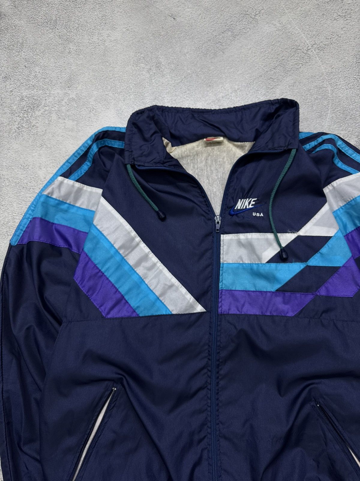 Nike Vintage Nike Track Jacket Nylon Top Striped 2000s Size US L / EU 52-54 / 3 - 6 Thumbnail