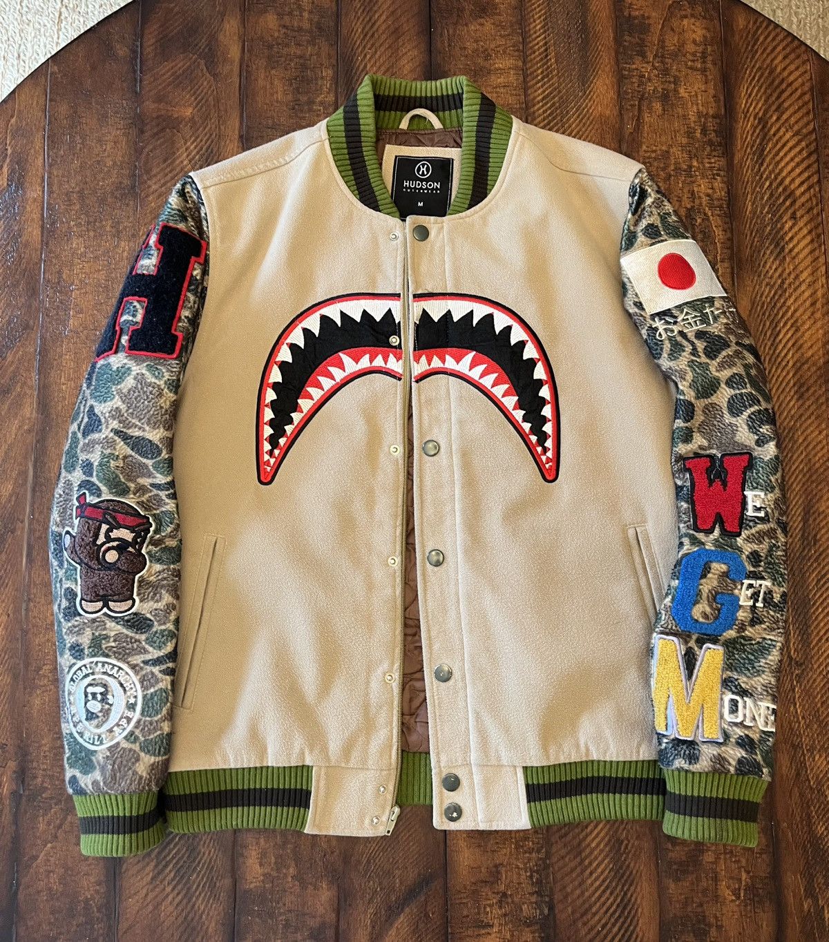 Hudson Outerwear Hudson Outerwear Bape Collab varsity jacket Size US M / EU 48-50 / 2 - 1 Thumbnail