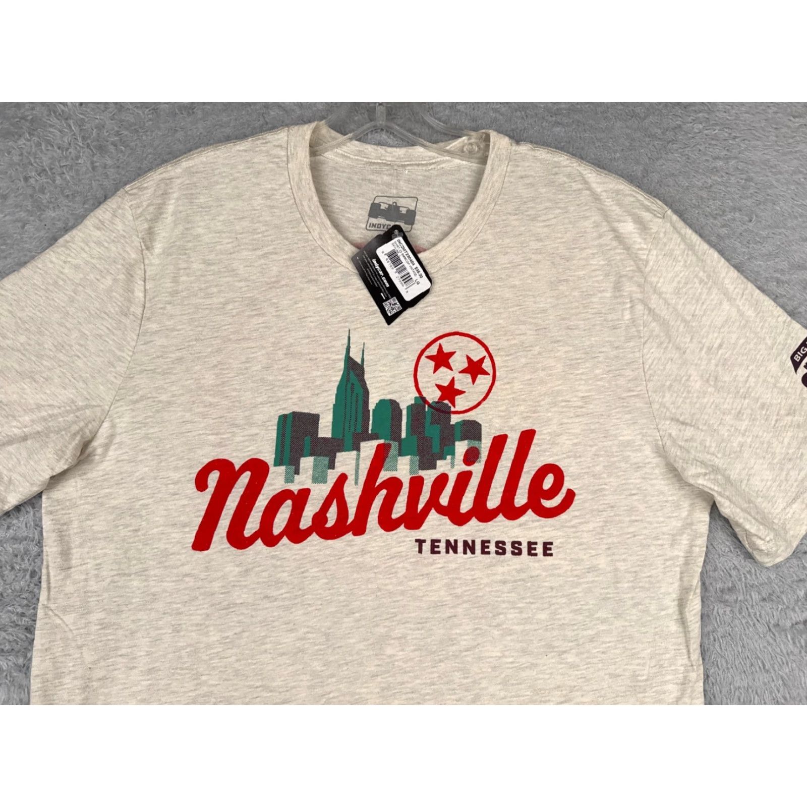 Vintage Legends Global Merchandise Indycar Nashville Grand Prix Shirt Adult Large Beige Short Sleeve Crew Neck T-Shirt Men’s Car Racing Logo All Seasons 2020s Size US L / EU 52-54 / 3 - 4 Thumbnail