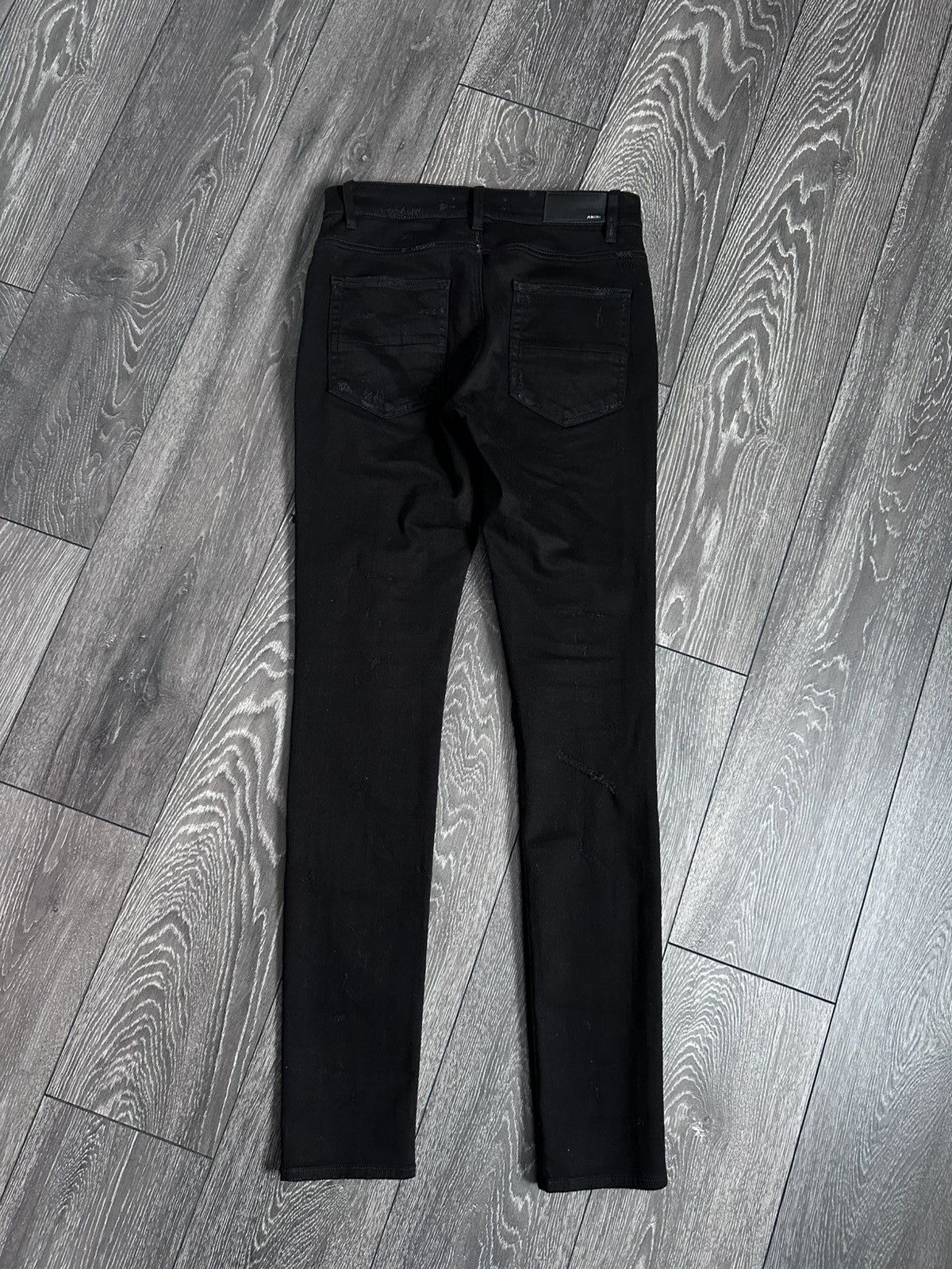 Amiri amiri mx1 zebra sequin patch black skinny jeans Size US 31 - 3 Thumbnail