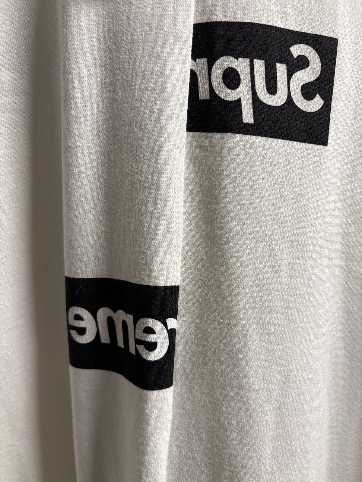 Comme des Garcons × Supreme Supreme x Comme des garcons Tee Shirt white cdg DEADSTOCK Size US M / EU 48-50 / 2 - 3 Thumbnail