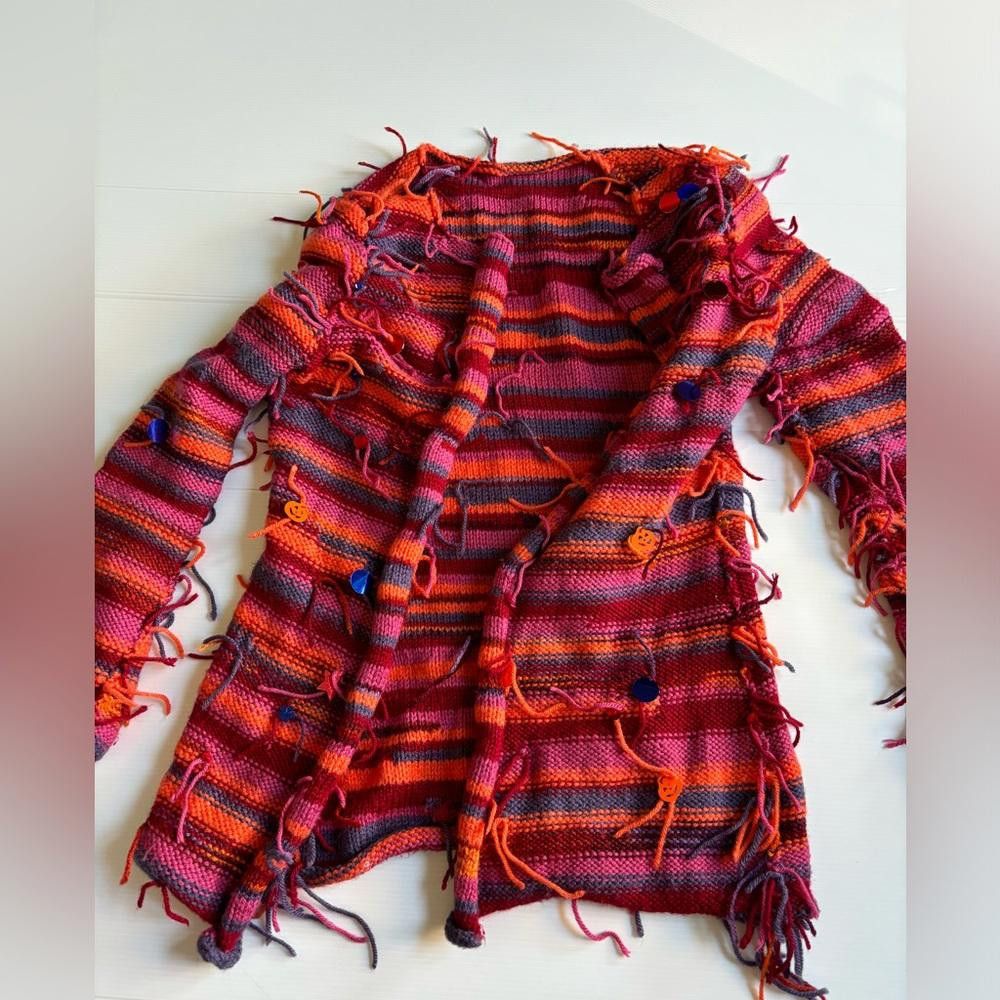 Designer Grunge knitted halloween sweater Size M / US 6-8 / IT 42-44 - 1 Thumbnail