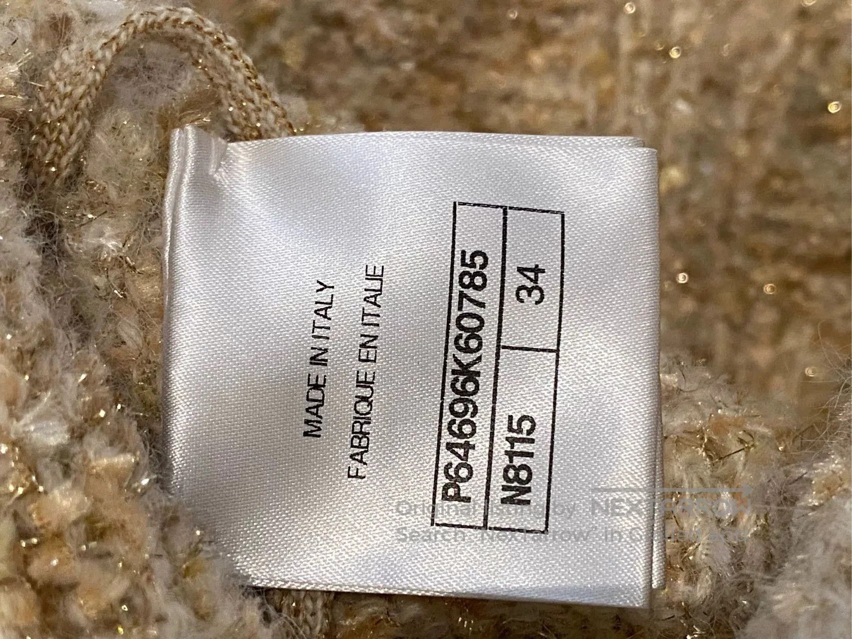Chanel Chanel 20A Gold Knit Coat with Belt. Size US XS / EU 42 / 0 - 5 Thumbnail