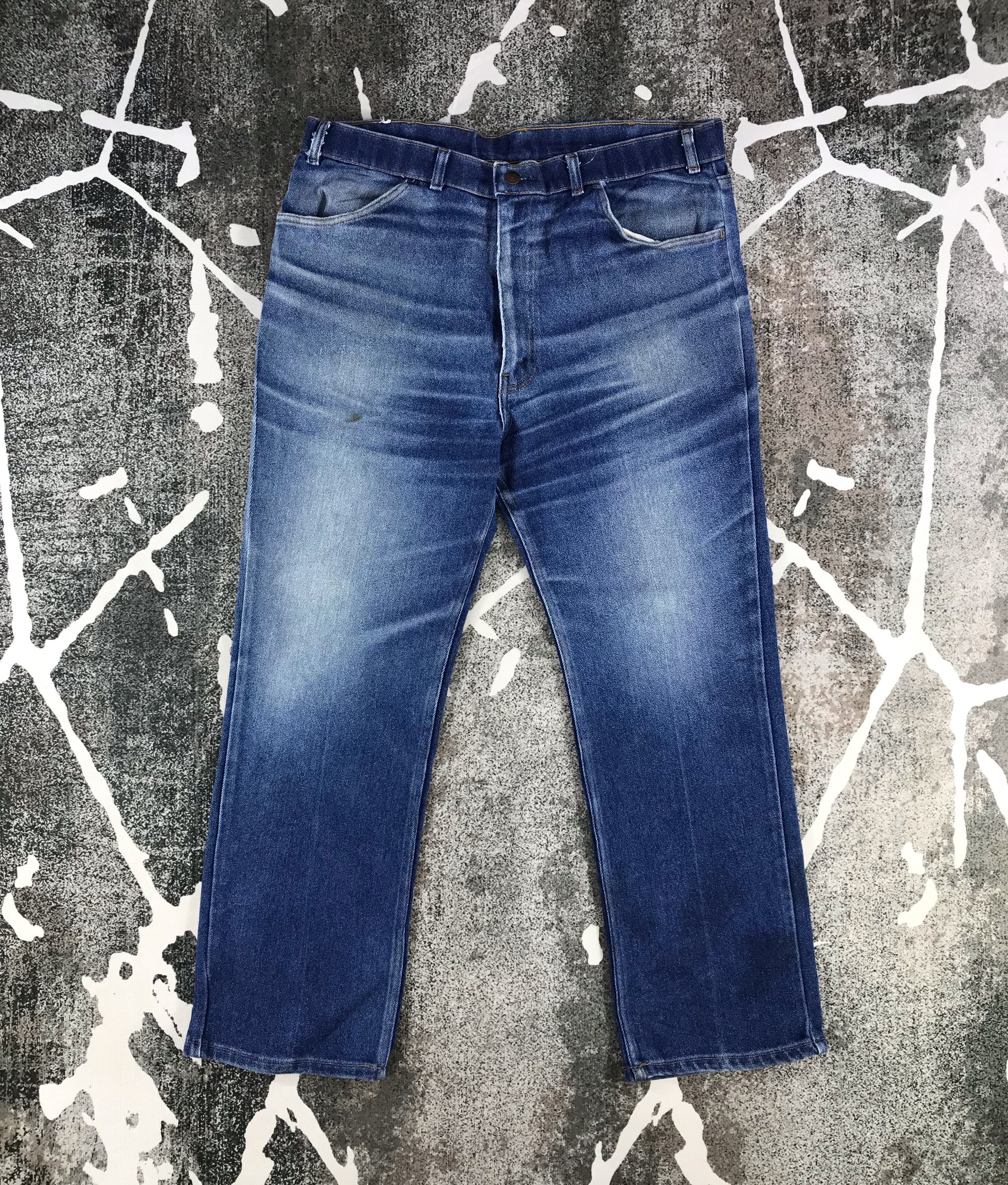 Levi's Vintage Levis 547 Jeans Blue Wash Denim KJ864 Size US 37 - 1 Thumbnail