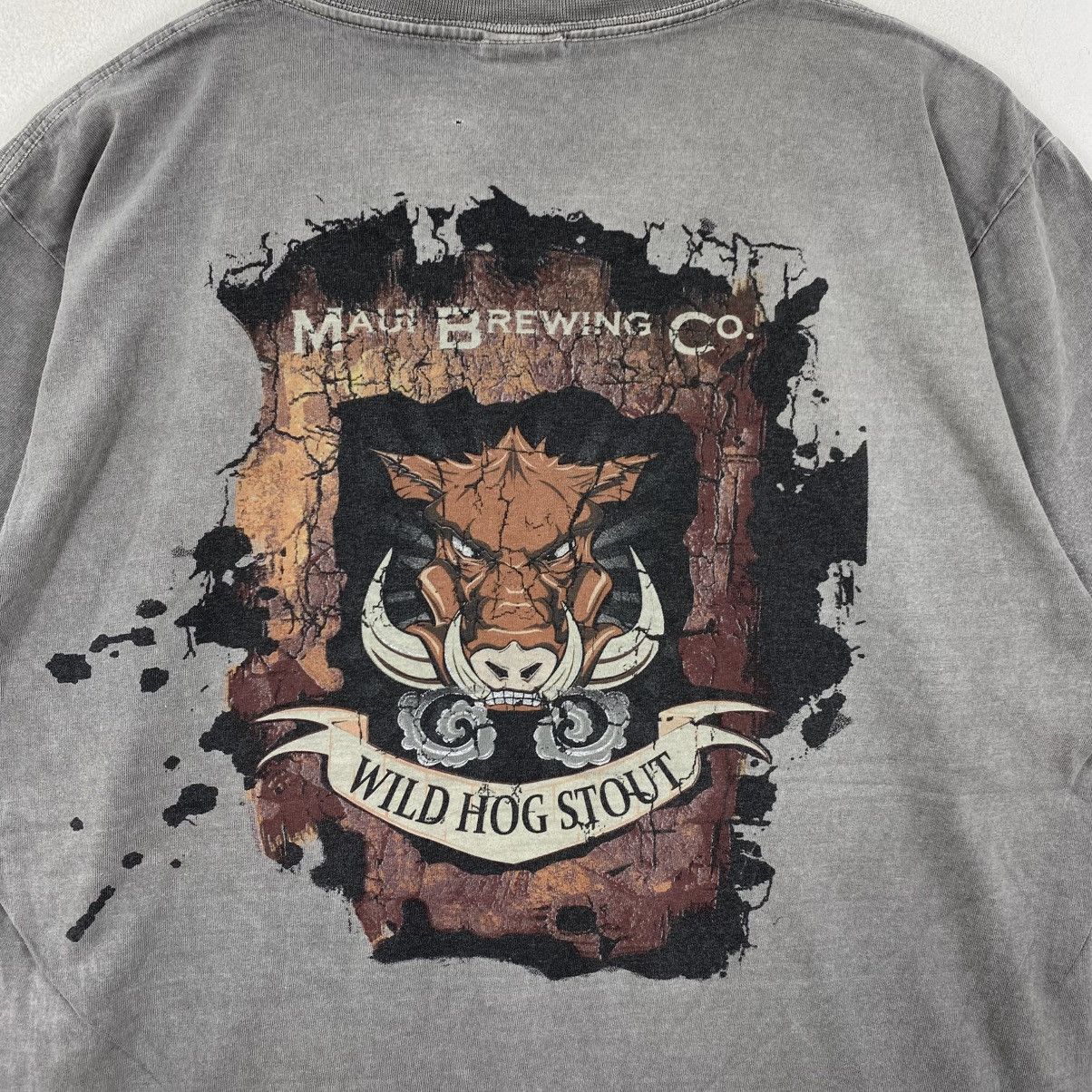 Vintage Crazy Shirts x Maui Brewing Co Wild Hog Stout Tee Medium Size US M / EU 48-50 / 2 - 6 Thumbnail