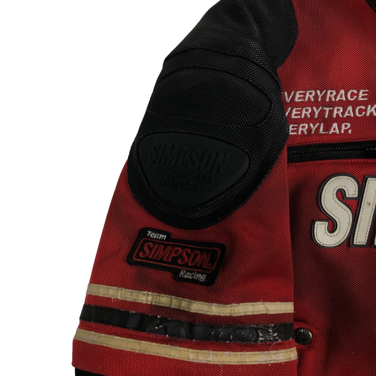 Japanese Brand 🔥VINTAGE BIKER JACKET RACING WEAR SIMPSON BIG LOGO Size US L / EU 52-54 / 3 - 11 Thumbnail