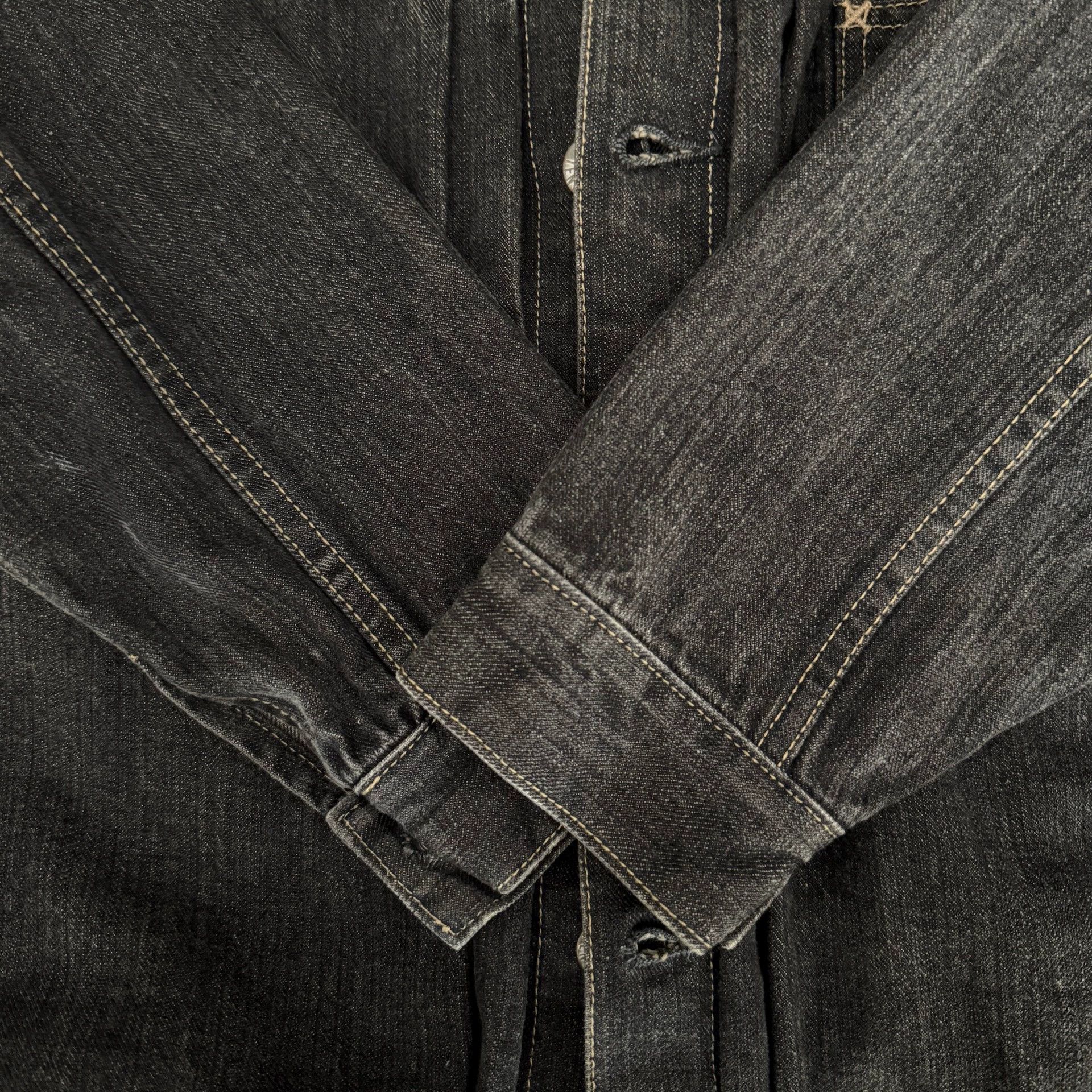 Tenderloin Tenderloin K-7 Black Washed Denim Jacket Size US L / EU 52-54 / 3 - 4 Thumbnail