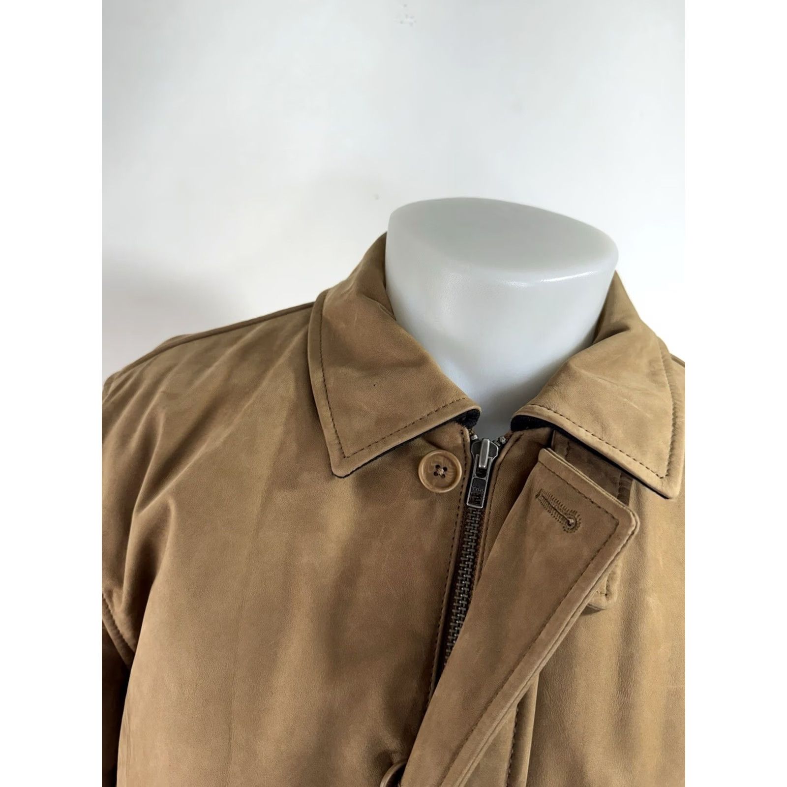Vintage TURNBURY NEW w TAG LEATHER Md Field Chore Bush Ranch Jacket MEN M Brown Size M Jacket Size US M / EU 48-50 / 2 - 3 Thumbnail