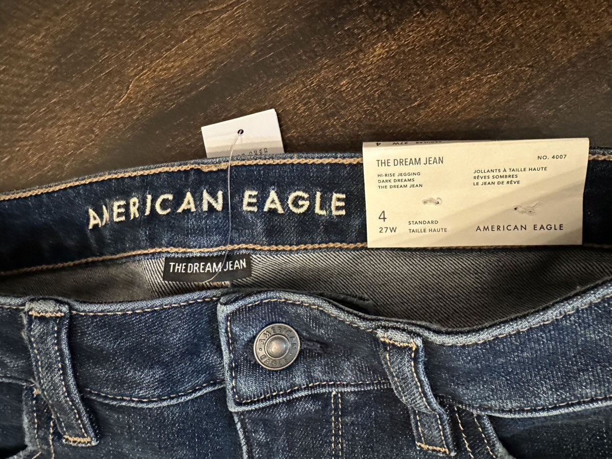 American Eagle Outfitters NWT American Eagle Hi-Rise Jeggings Dark Blue-Sz 4 (29x27.5) Size 29" - 10 Thumbnail