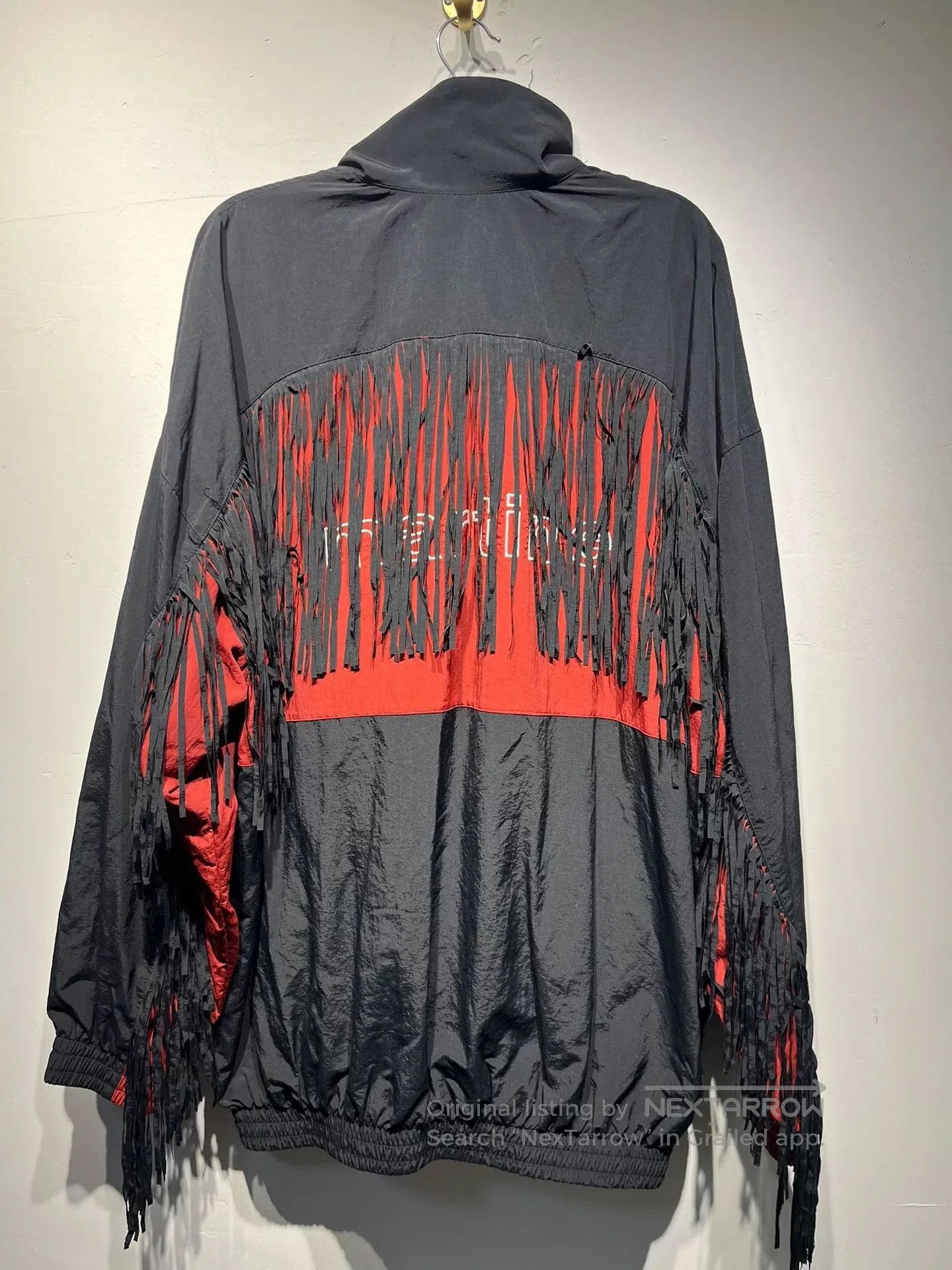 Martine Rose Martine Rose Black Red Fringe Jacket. Size US XS / EU 42 / 0 - 2 Thumbnail
